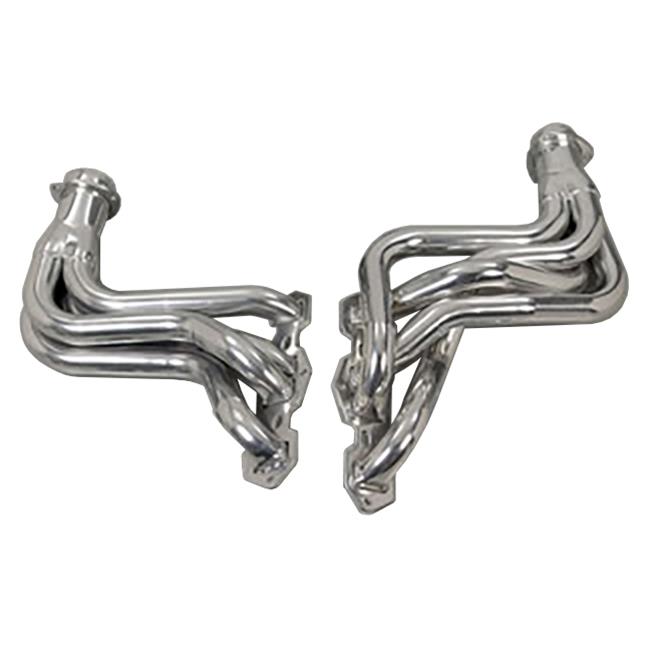 Hedman Street Headers 58076 Headers, Street, Long Tube, Steel, Silver Ceramic Coated, Oldsmobile, 260, 307, 330, 350, 403, Pair thumbnail 4