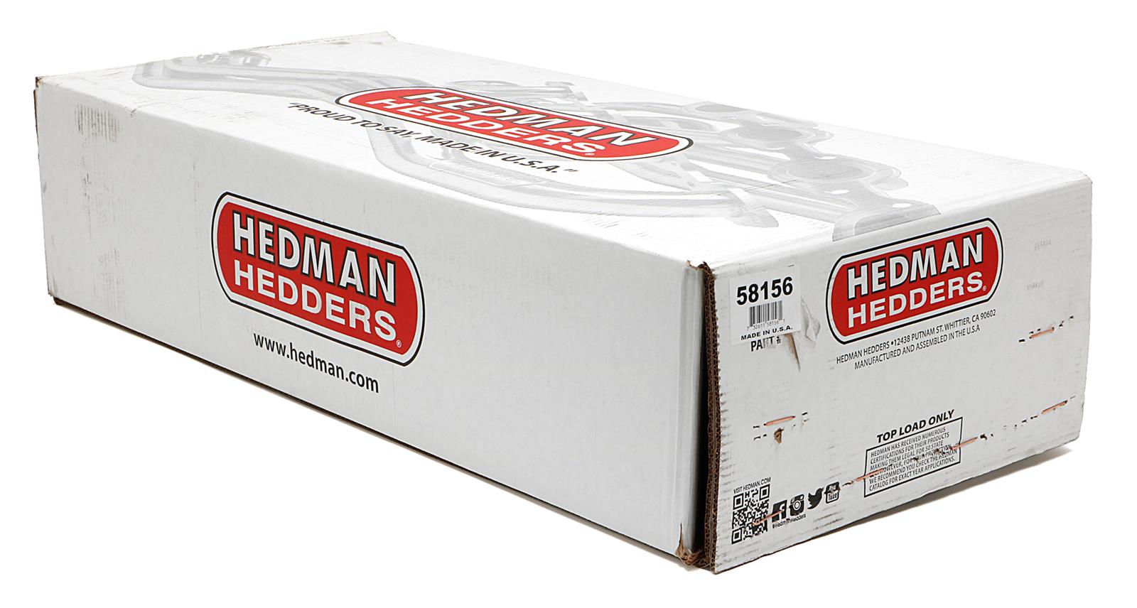 Hedman Street Headers 58156 Headers, Street, Long Tube, Steel, Silver Ceramic Coated, Oldsmobile, 400, 425, 455, Pair thumbnail 5