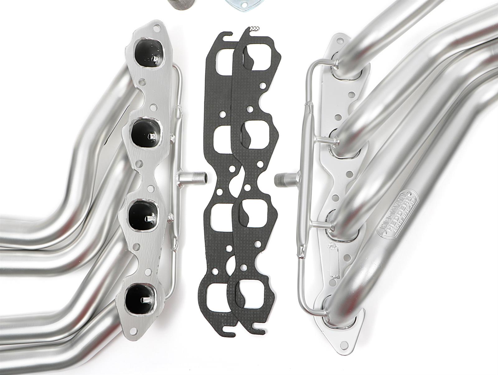 Hedman Elite Extreme-Duty Headers 61198 Headers, Extreme-Duty, Long Tube, Steel, Silver Ceramic Coated, Chevy, Pair thumbnail 2