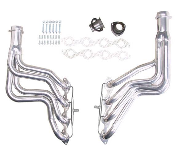 Hedman Elite Extreme-Duty Headers 61198 Headers, Extreme-Duty, Long Tube, Steel, Silver Ceramic Coated, Chevy, Pair thumbnail 7