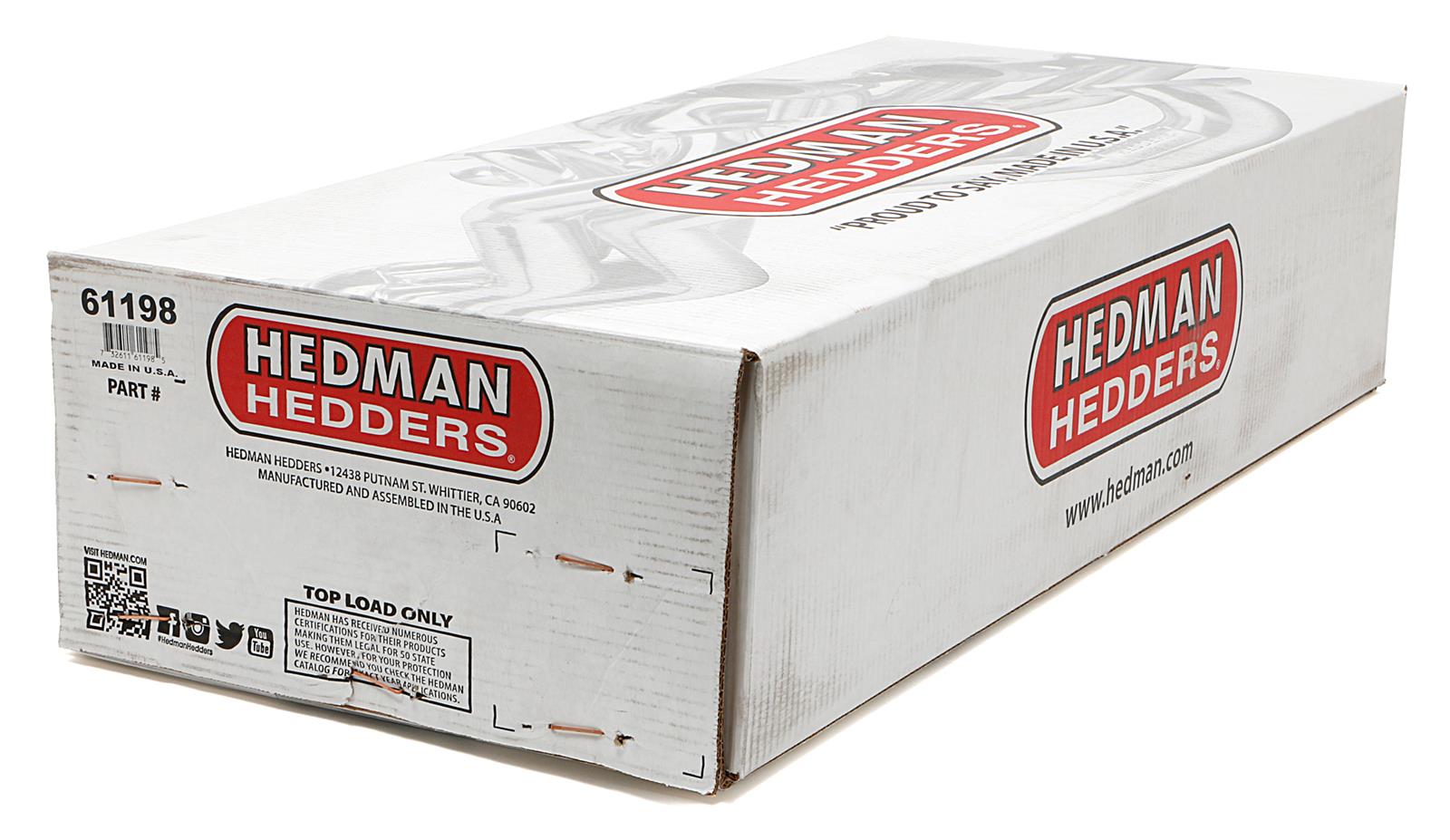 Hedman Elite Extreme-Duty Headers 61198 Headers, Extreme-Duty, Long Tube, Steel, Silver Ceramic Coated, Chevy, Pair thumbnail 5