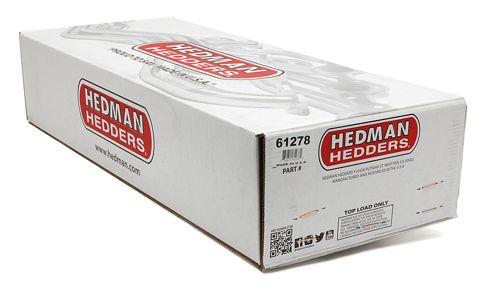 Hedman Elite Extreme-Duty Headers 61278 Headers, Extreme-Duty, Long Tube, Steel, Silver Ceramic Coated, Chevy, Small Block, Pair thumbnail 5
