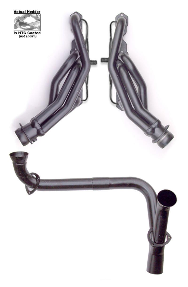 Hedman Street Headers 61476 Headers, Street, Mid-Length, Steel, Silver Ceramic Coated, Chevy, GMC, 5.0, 5.7L, Pair thumbnail 3