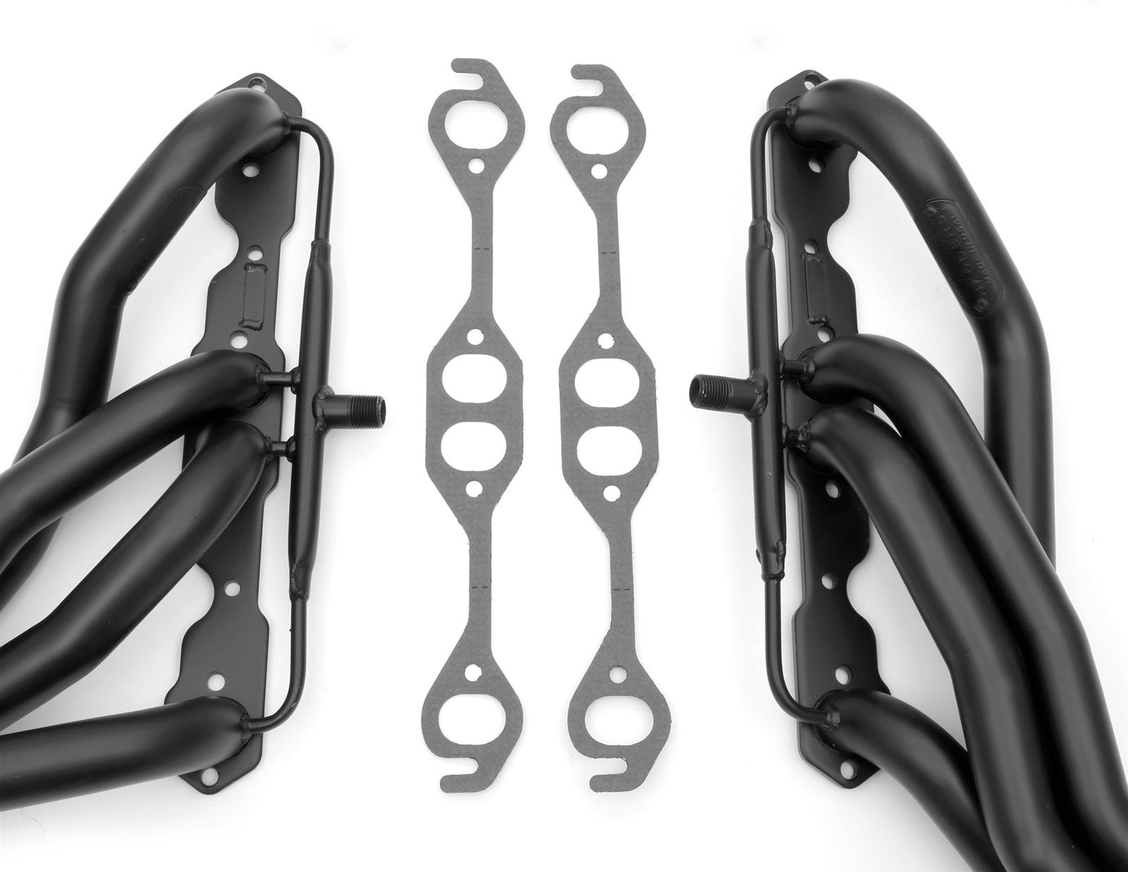 Hedman Elite Extreme-Duty Headers 61603 Headers, Extreme-Duty, Mid-Length, Steel, Black Ceramic Coated, Buick, Chevy, Oldsmobile, Pair thumbnail 2