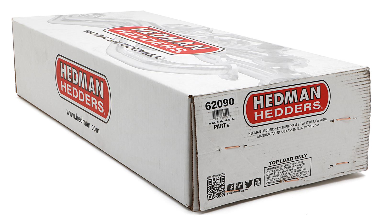 Hedman 304 Stainless Steel Headers 62090 Headers, Long Tube, Steel, Natural, Chevy, GMC, Small Block, Pair thumbnail 5