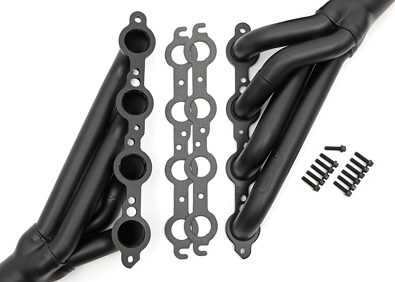 Hedman Hot Rodz Engine Swap Headers 62143 Headers, Swap, Mid-Length, Stainless Steel, Black Ceramic Coated, Buick, Chevrolet, GMC, Oldsmobile, Pontiac, Pair thumbnail 3