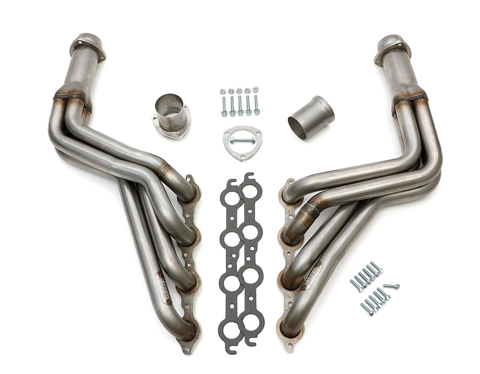 Hedman Hot Rodz Engine Swap Headers 62150 Headers, Swap, Long Tube, Stainless Steel, Natural, Buick, Chevrolet, GMC, Oldsmobile, Pontiac, Pair