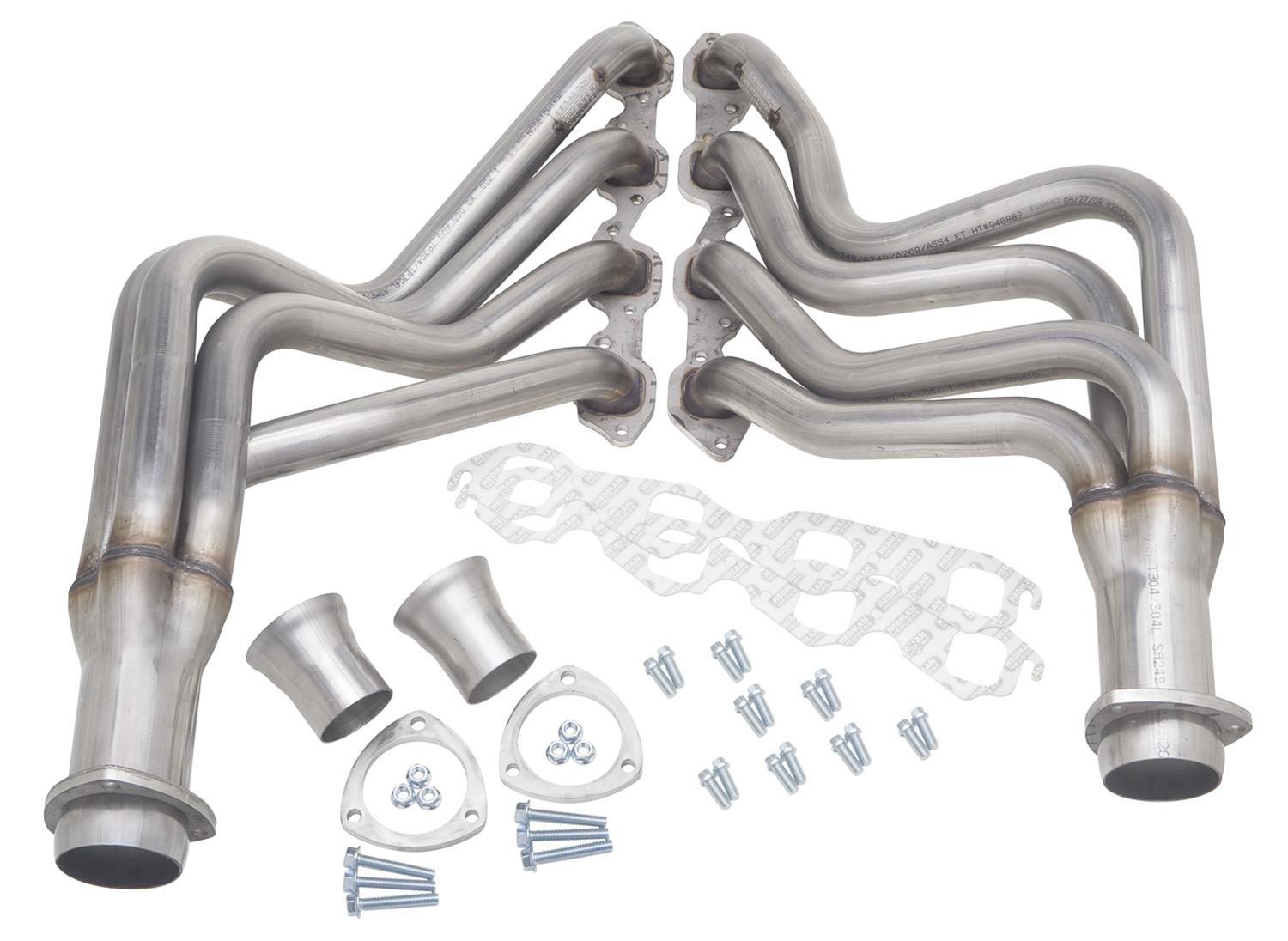 Hedman 304 Stainless Steel Headers 62190 Headers, Long Tube, Steel, Natural, Chevy, Big Block, Pair thumbnail 5