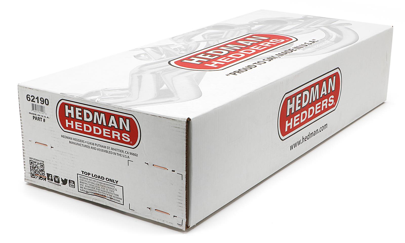 Hedman 304 Stainless Steel Headers 62190 Headers, Long Tube, Steel, Natural, Chevy, Big Block, Pair thumbnail 4
