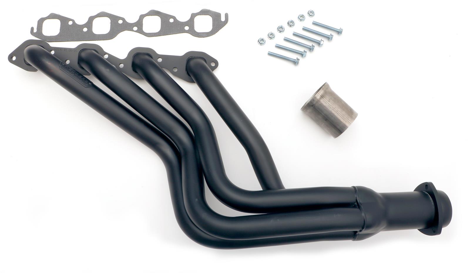 Hedman 304 Stainless Steel Headers 62193 Headers, Long Tube, Steel, Black Ceramic Coated, Chevy, Pair thumbnail 5