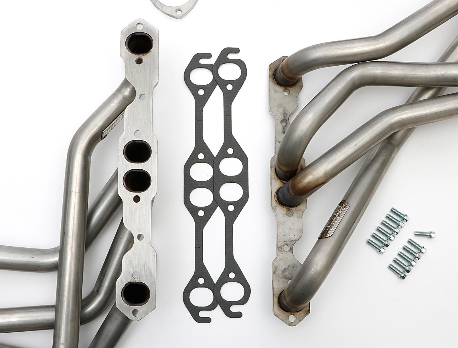 Hedman 304 Stainless Steel Headers 62270 Headers, Long Tube, Steel, Natural, Chevy, Small Block, Pair thumbnail 2