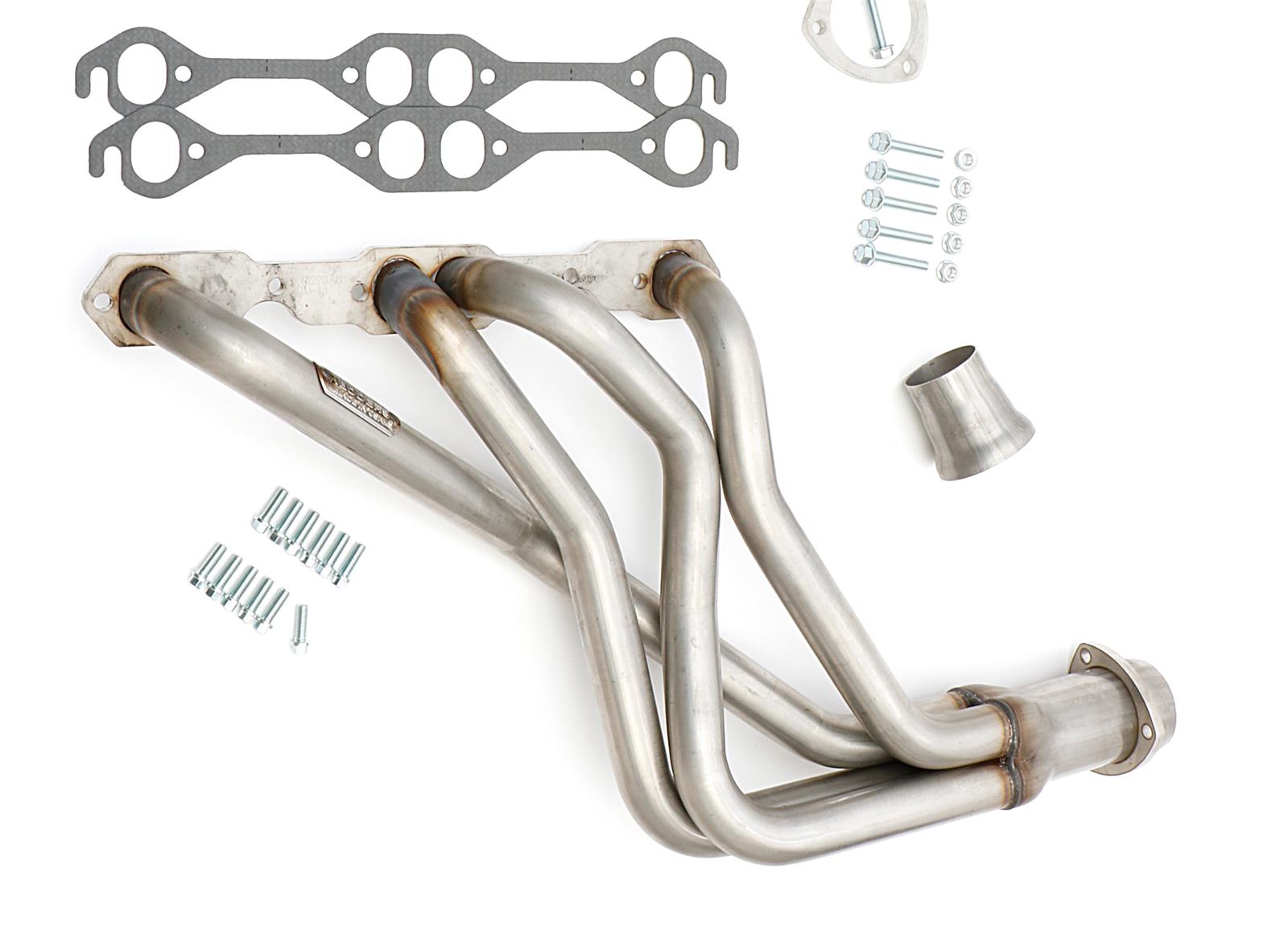 Hedman 304 Stainless Steel Headers 62270 Headers, Long Tube, Steel, Natural, Chevy, Small Block, Pair thumbnail 4