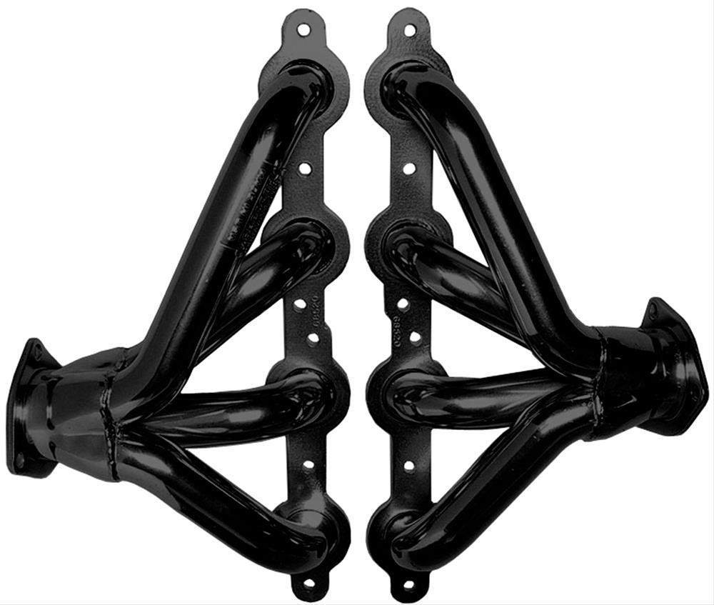 Hedman Traditional Block Hugger Headers 62523 Headers, Traditional, Hugger, 304 Stainless Steel, Black Ceramic Coated, Chevy, LS, Pair thumbnail 3