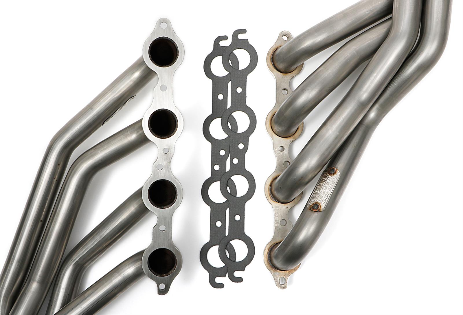 Hedman 304 Stainless Steel Headers 62570 Headers, Long Tube, Steel, Natural, Chevy, 6.2L, Pair thumbnail 2