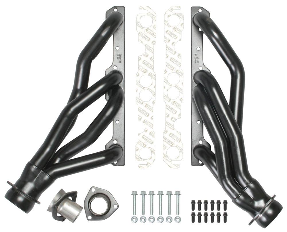 Hedman 304 Stainless Steel Headers 62603 Headers, Mid-Length, Steel, Black Ceramic Coated, Buick, Chevy, Pair thumbnail 3