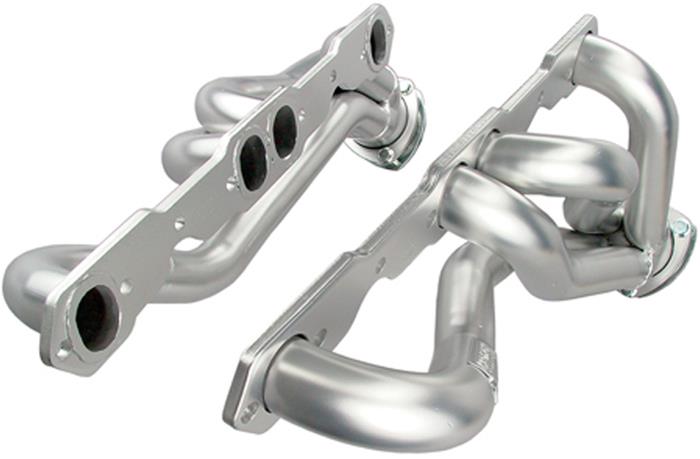 Hedman 304 Stainless Steel Headers 62606 Headers, Mid-Length, Steel, Silver Ceramic Coated, Chevy Small Block, Pair thumbnail 3