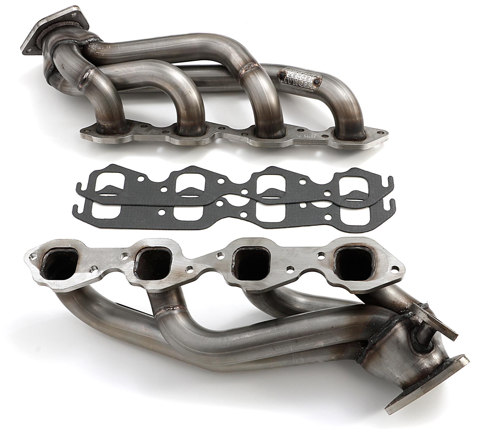 Hedman 304 Stainless Steel Headers 62700 Headers, Shorty, Steel, Natural, Chevy, GMC, 8.1L, Pair