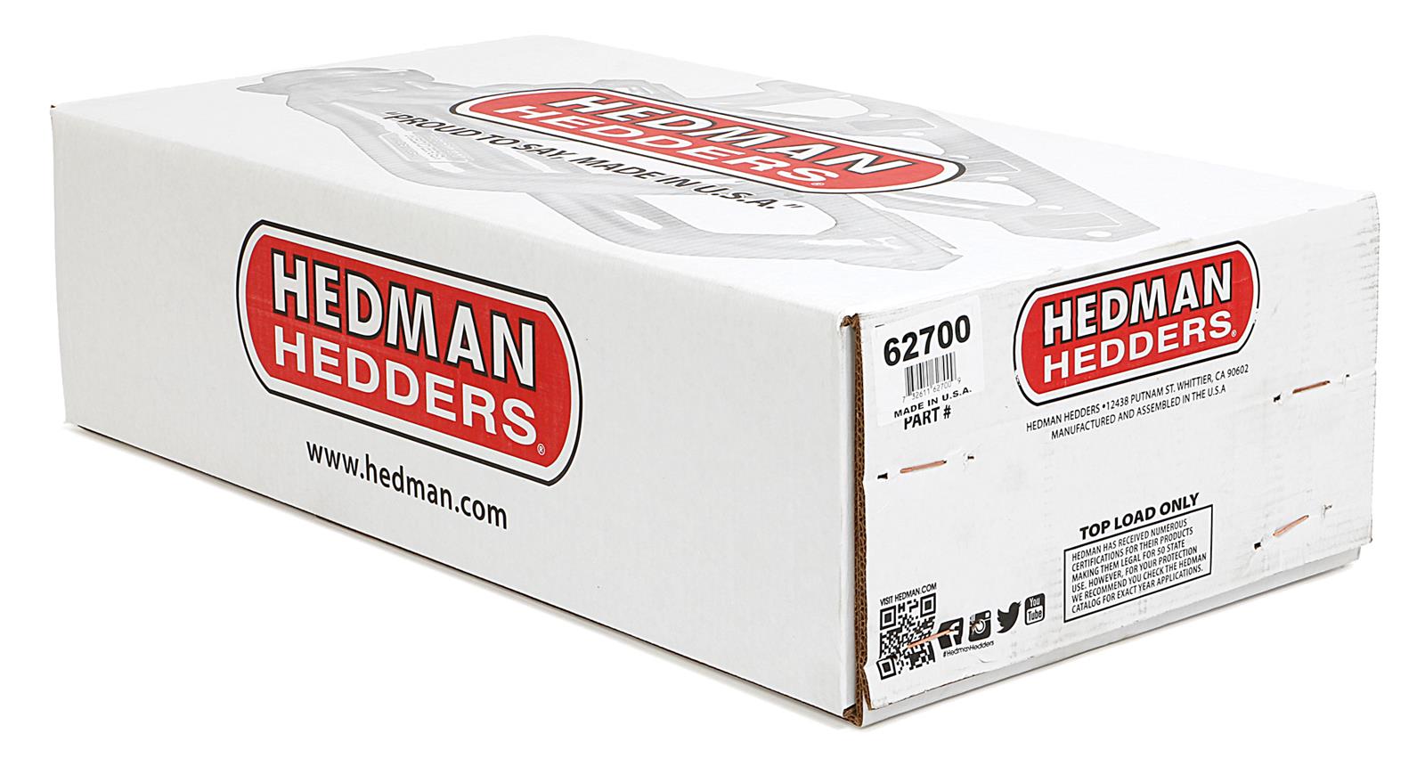Hedman 304 Stainless Steel Headers 62700 Headers, Shorty, Steel, Natural, Chevy, GMC, 8.1L, Pair thumbnail 3