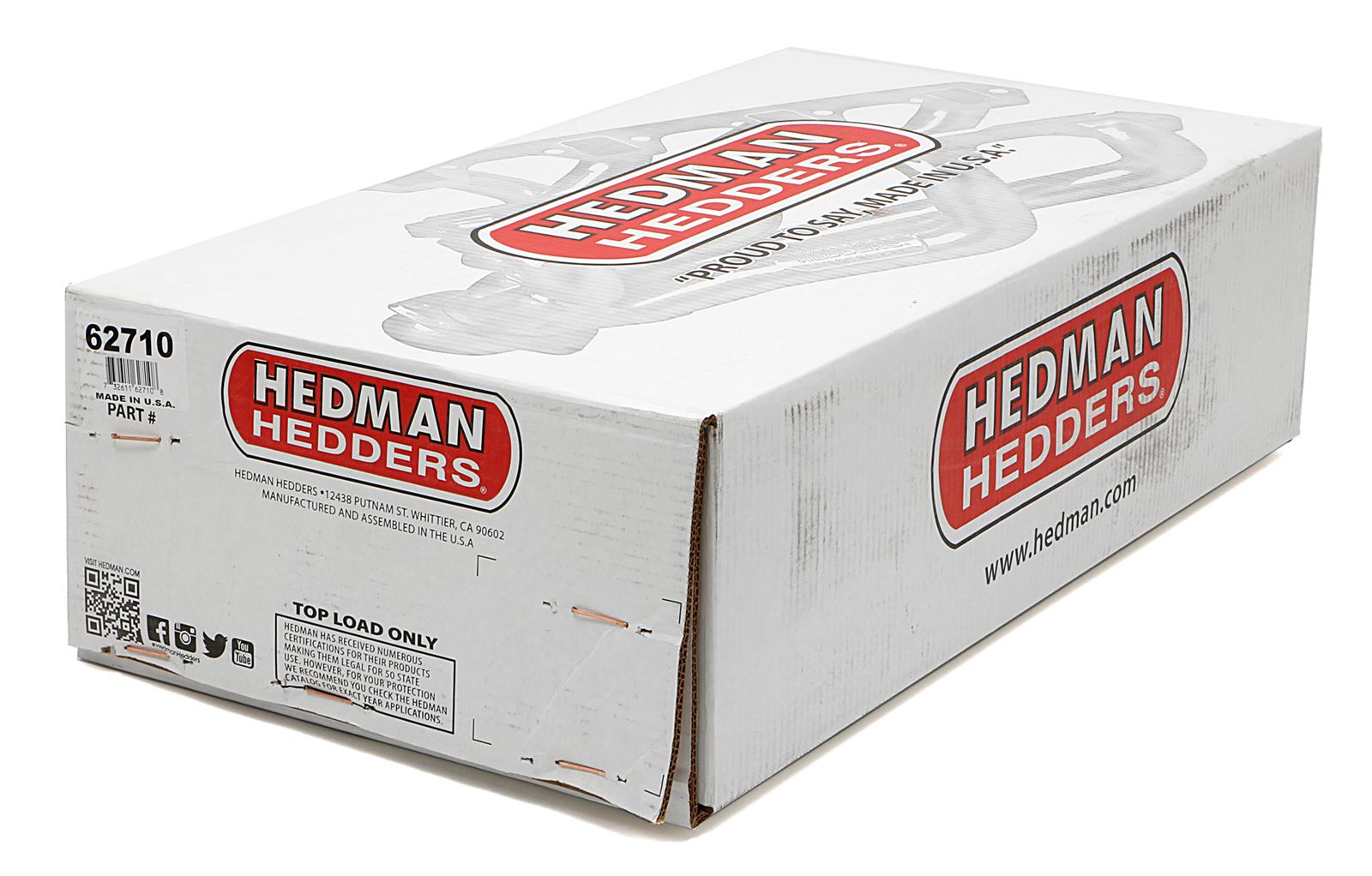 Hedman 304 Stainless Steel Headers 62710 Headers, Mid-Length, Steel, Natural, Chevrolet, Pontiac, Gen III/IV LS, Pair thumbnail 5