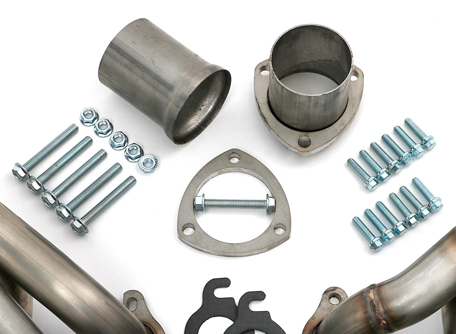 Hedman 304 Stainless Steel Headers 62720 Headers, Mid-Length, Steel, Natural, Chevrolet, Pontiac, Gen III/IV LS, Pair thumbnail 2