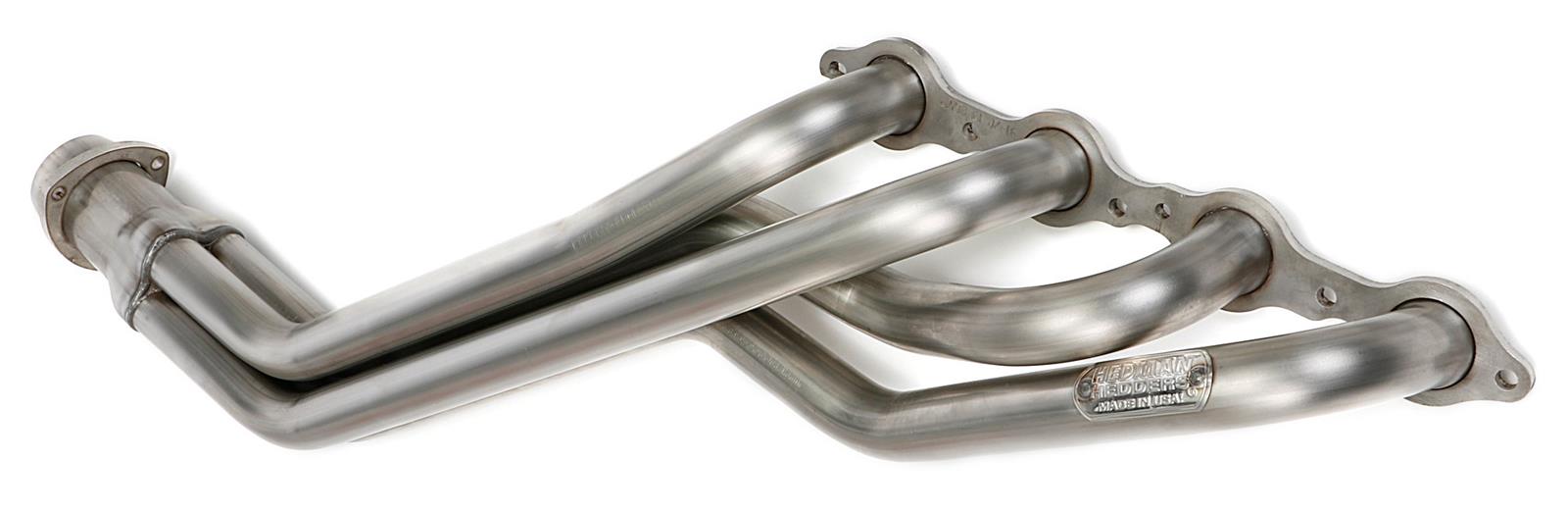 Hedman 304 Stainless Steel Headers 62730 Headers, Full Length, Steel, Natural, Cadillac, Chevrolet, GMC, Gen III/IV LS, Pair thumbnail 4