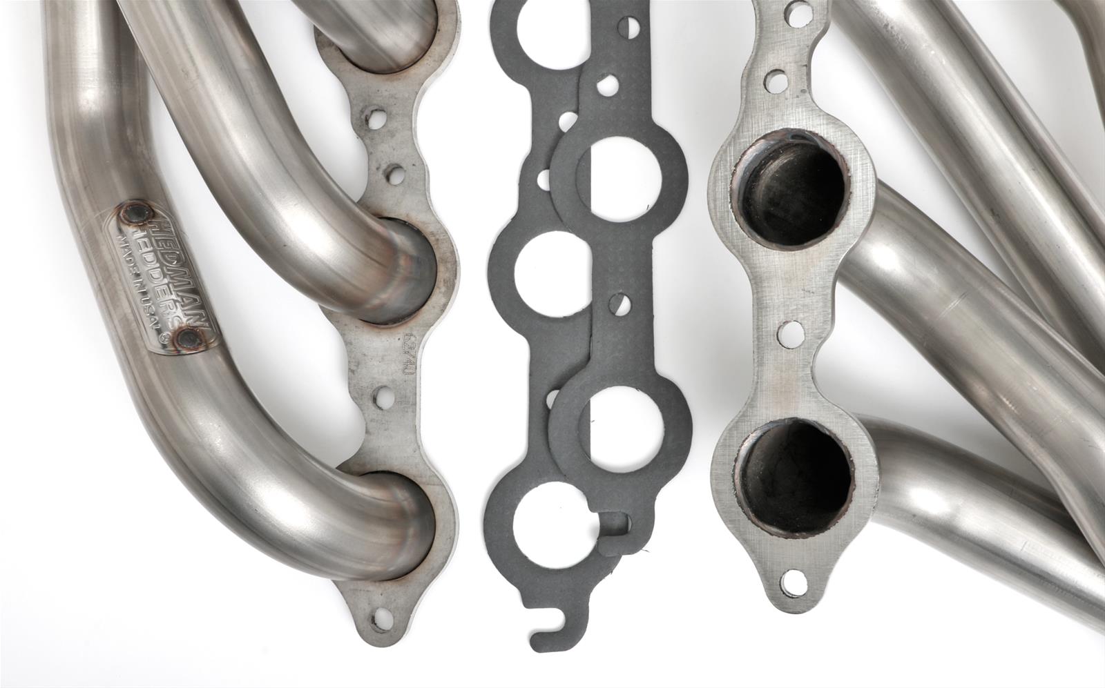 Hedman 304 Stainless Steel Headers 62740 Headers, Mid-Length, Steel, Natural, Chevrolet, GMC, Gen III/IV LS, Pair thumbnail 4