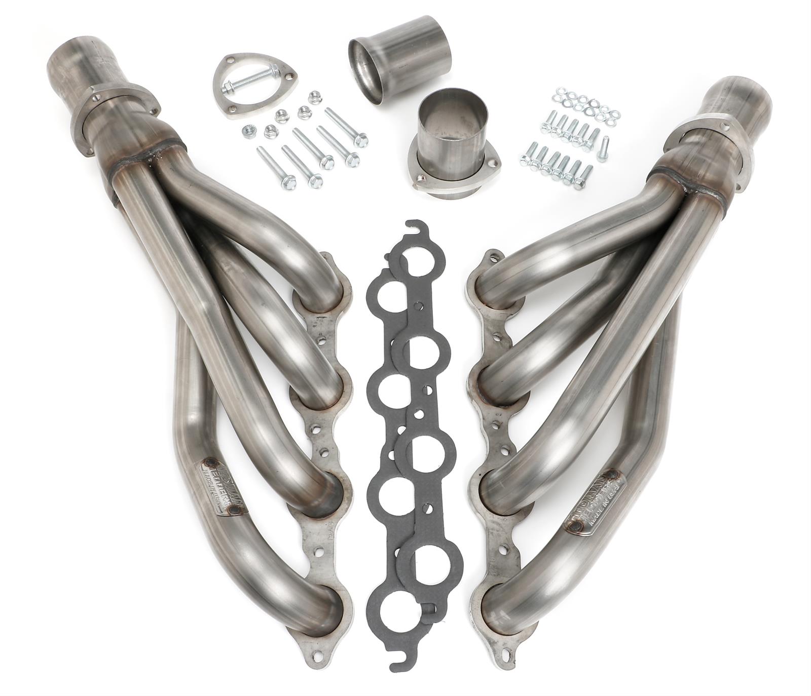 Hedman 304 Stainless Steel Headers 62740 Headers, Mid-Length, Steel, Natural, Chevrolet, GMC, Gen III/IV LS, Pair