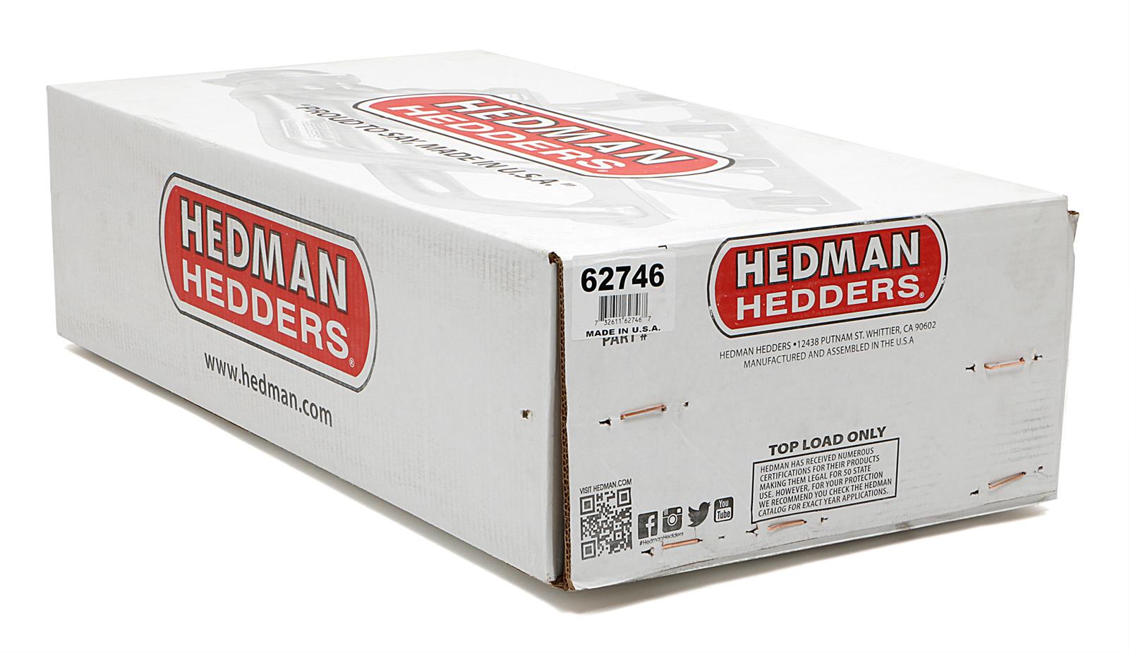 Hedman 304 Stainless Steel Headers 62746 Headers, Mid-Length, Steel, Silver Ceramic Coated, Chevrolet, GMC, Gen III/IV LS, Pair thumbnail 8