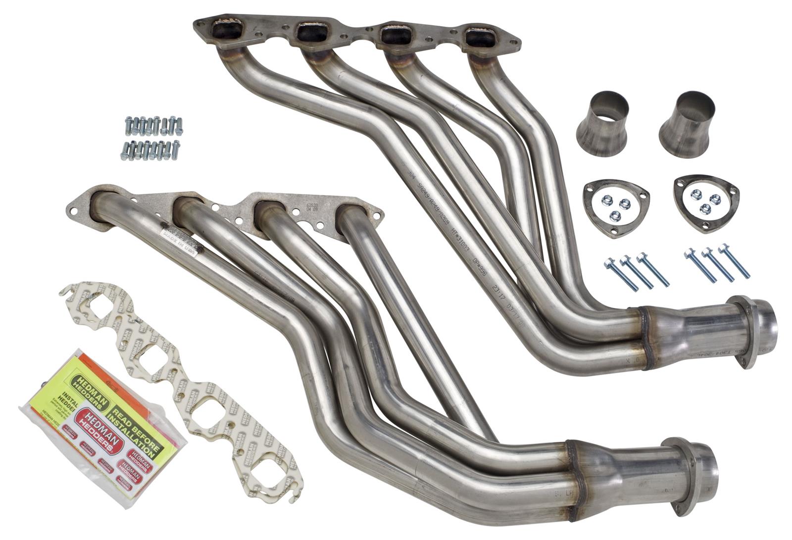 Hedman 304 Stainless Steel Headers 62820 Headers, Long Tube, Steel, Natural, Chevy, GMC, Big Block, Pair thumbnail 2