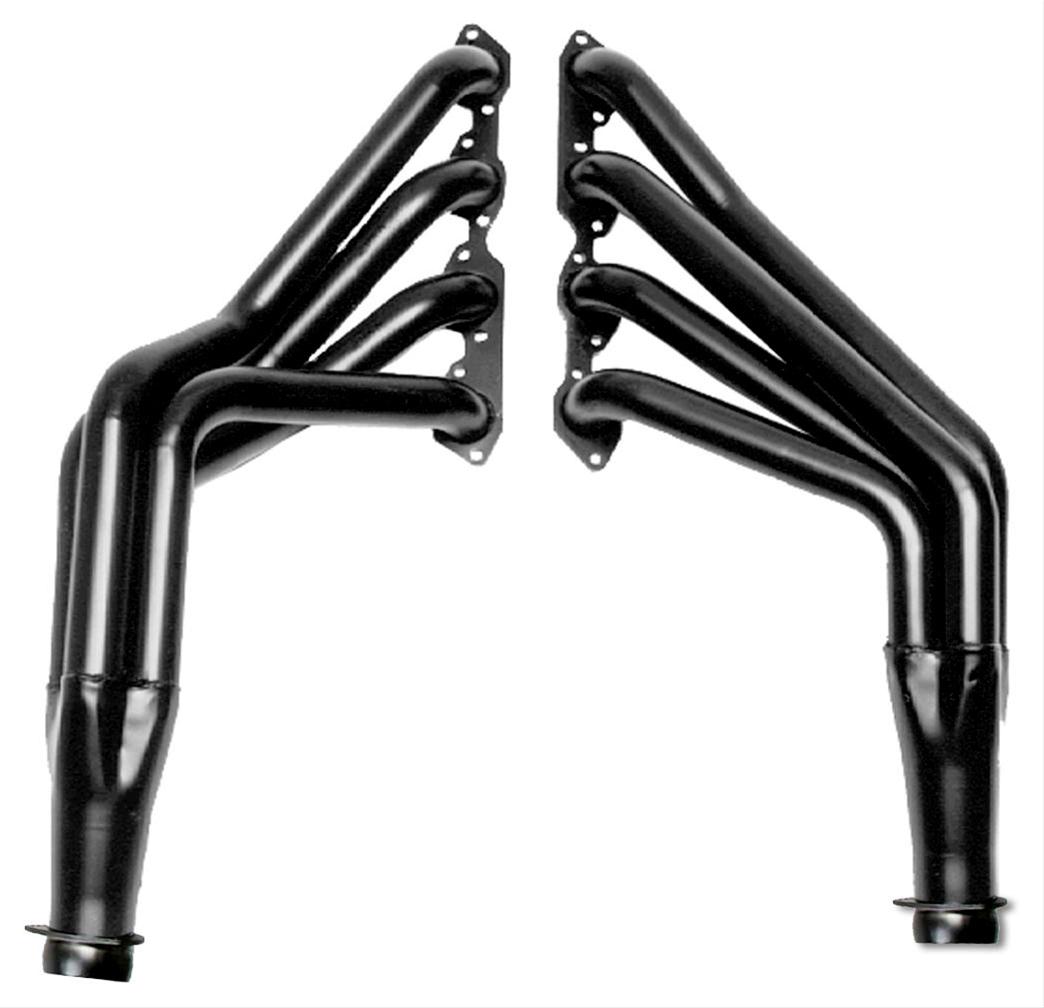 Hedman Street Headers for 1967-1969 CAMARO, 1968 CHEVY II, 1969-1974 NOVA - 63001 Headers, Street, Long Tube, Steel, Black Ceramic Coated, Chevy, Big Block, Pair thumbnail 3