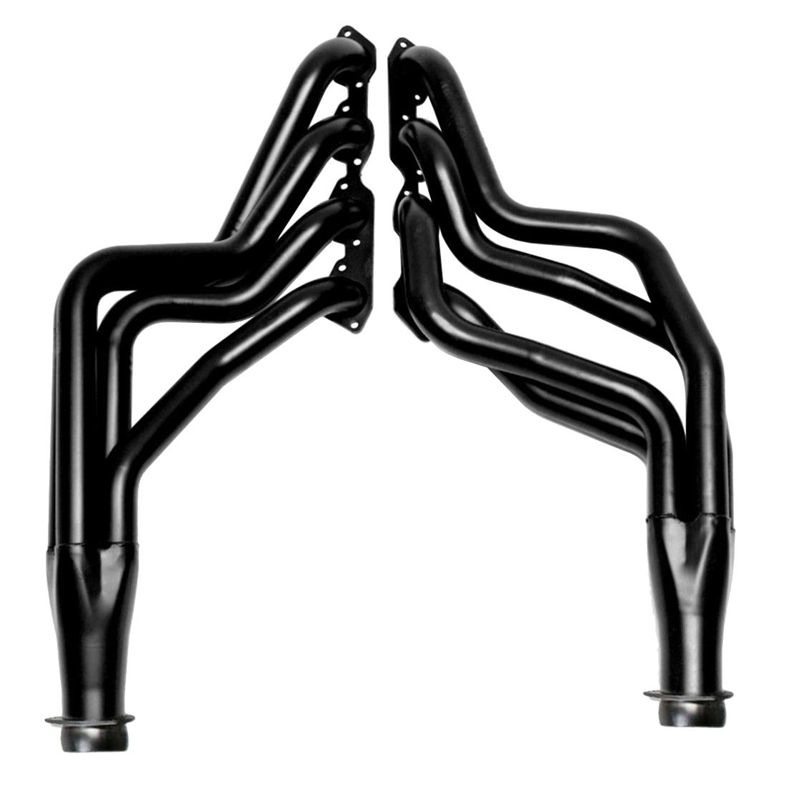 Hedman Street Headers for 1966-1975 MALIBU, EL CAMINO, 1966-1973 CHEVELLE - 63002 Headers, Street, Long Tube, Steel, Black Ceramic Coated, Chevy, Big Block, Pair thumbnail 2