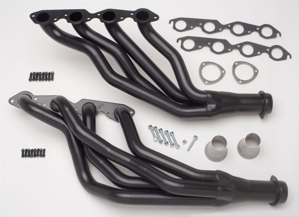 Hedman Specialty and Engine Swap Headers 63005 Headers, Swap, Long Tube, Steel, Black Ceramic Coated, Chevy, Big Block, Pair thumbnail 3