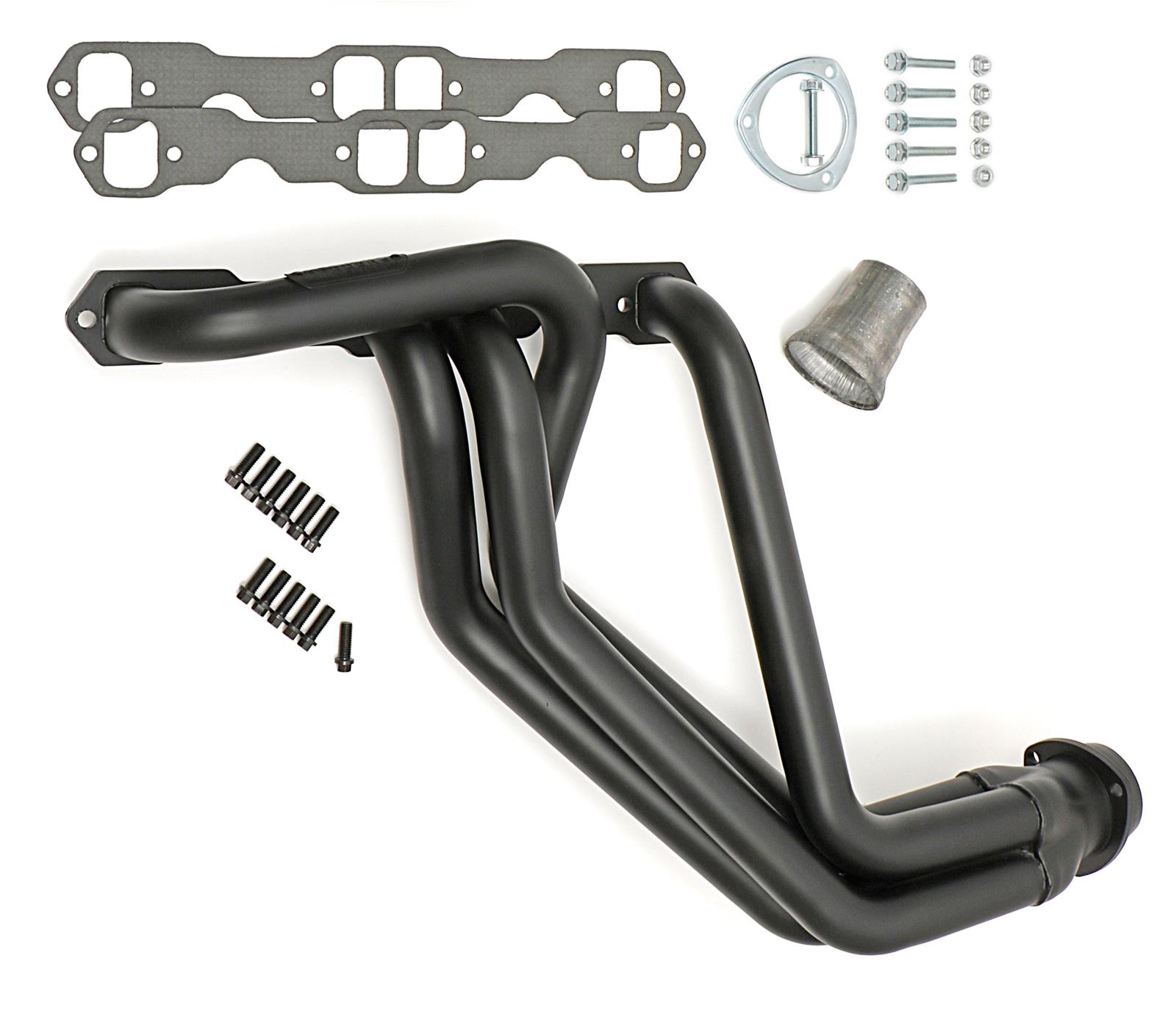 Hedman Elite Extreme-Duty Headers 63088 Headers, Extreme-Duty, Long Tube, Steel, Black Ceramic Coated, Chevy, GMC, Small Block, Pair