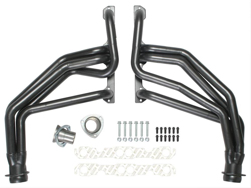 Hedman Street Headers 63093 Headers, Street, Long Tube, Steel, Black Ceramic Coated, Chevy, GMC, Small Block, Pair thumbnail 3