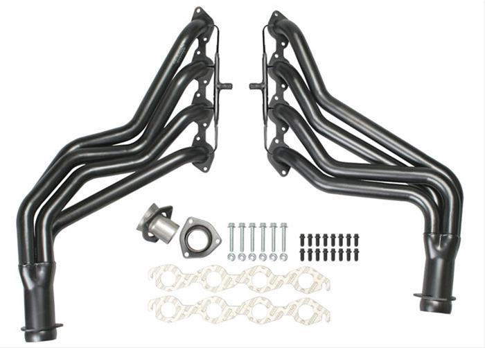 Hedman Street Headers 63111 Headers, Street, Long Tube, Steel, Black Ceramic Coated, Chevy, GMC, Big Block, Pair thumbnail 3