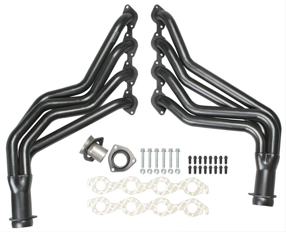 Hedman Street Headers 63117 Headers, Street, Long Tube, Steel, Black Ceramic Coated, Chevy, GMC, Big Block, Pair thumbnail 3