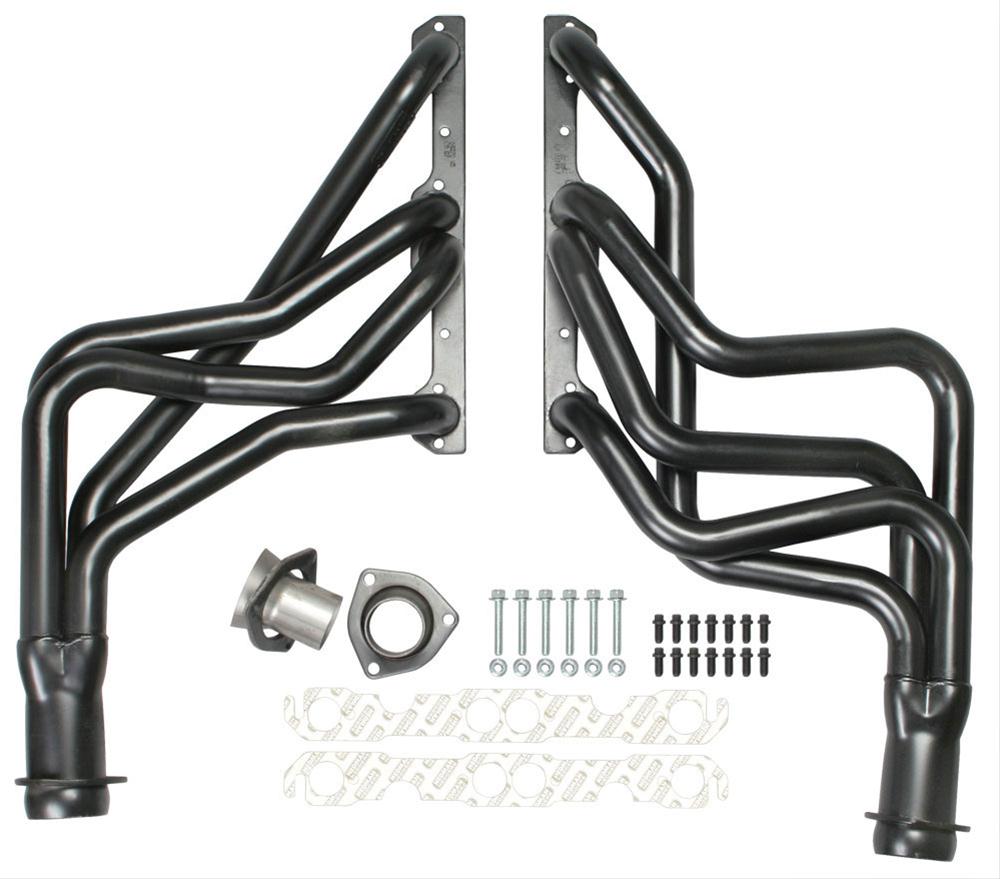 Hedman Street Headers 63277 Headers, Street, Long Tube, Steel, Black Ceramic Coated, Chevy, Small Block, Pair thumbnail 3