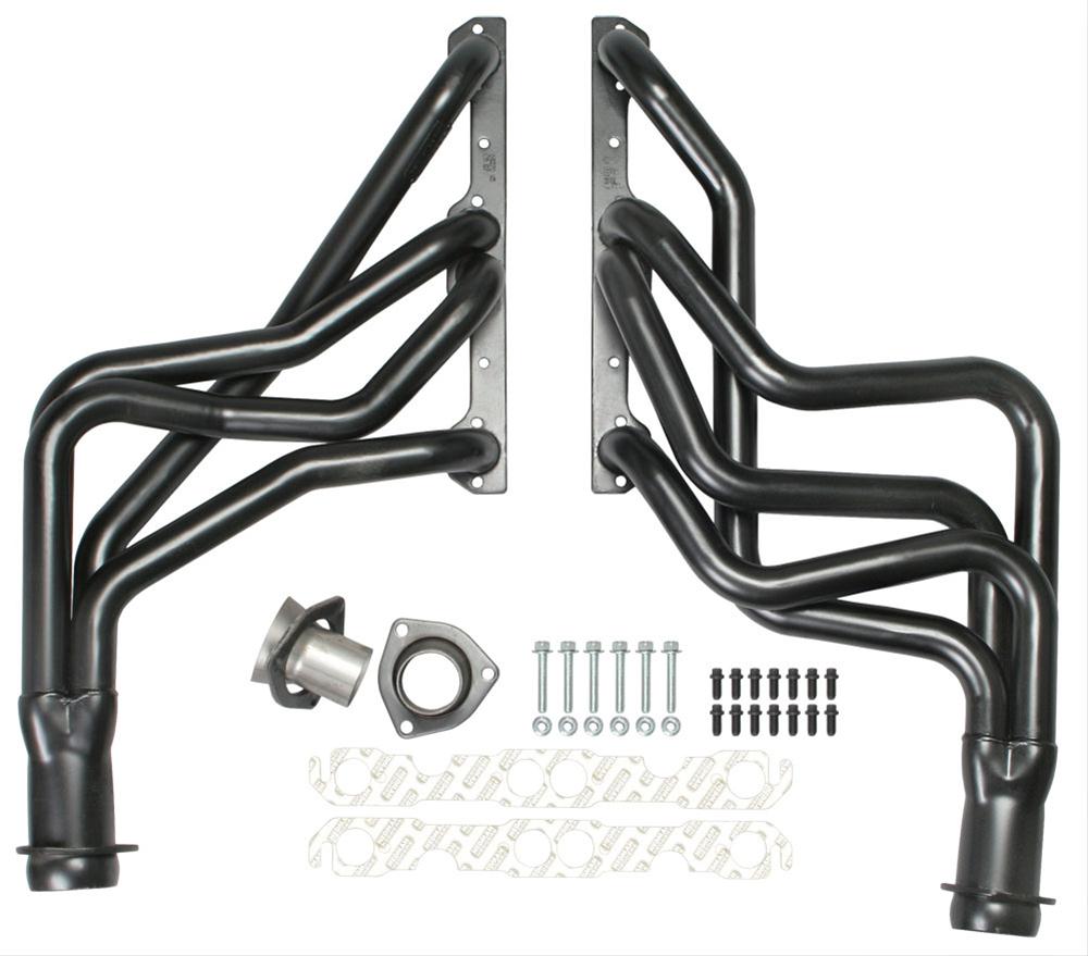 Hedman Elite Extreme-Duty Headers 63278 Headers, Extreme-Duty, Long Tube, Steel, Black Ceramic Coated, Chevy, Small Block, Pair thumbnail 3
