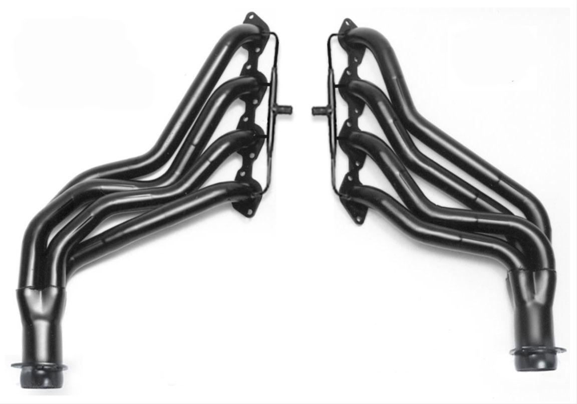 Hedman Street Headers 63281 Headers, Street, Long Tube, Steel, Black Ceramic Coated, Chevy, GMC, 454, Pair thumbnail 2