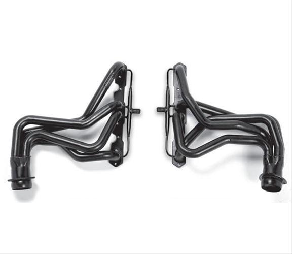 Hedman Street Headers 63311 Headers, Street, Long Tube, Steel, Black Ceramic Coated, Buick, Chevy, Oldsmobile, Pontiac, 4.4, 5.0, 5.7L, Pair thumbnail 3