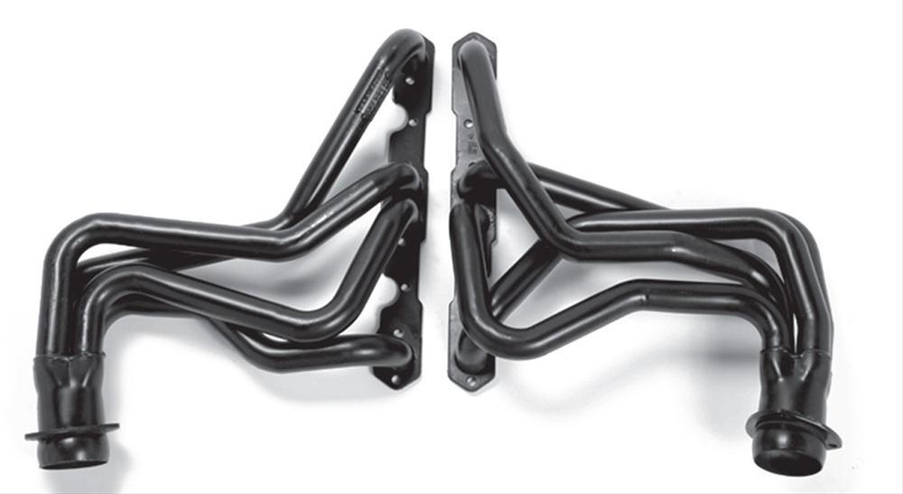 Hedman Elite Extreme-Duty Headers 63318 Headers, Extreme-Duty, Long Tube, Steel, Black Ceramic Coated, Buick, Chevy, Oldsmobile, Pontiac, V8 thumbnail 3