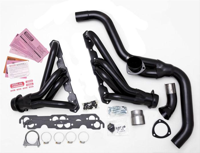 Hedman Street Headers for 1982-1992 CAMARO, 1982-1991 FIREBIRD - 63481 Headers, Street, Mid-Length, Steel, Black Ceramic Coated, Chevy, Pontiac, 5.0, 5.7L, Kit thumbnail 3