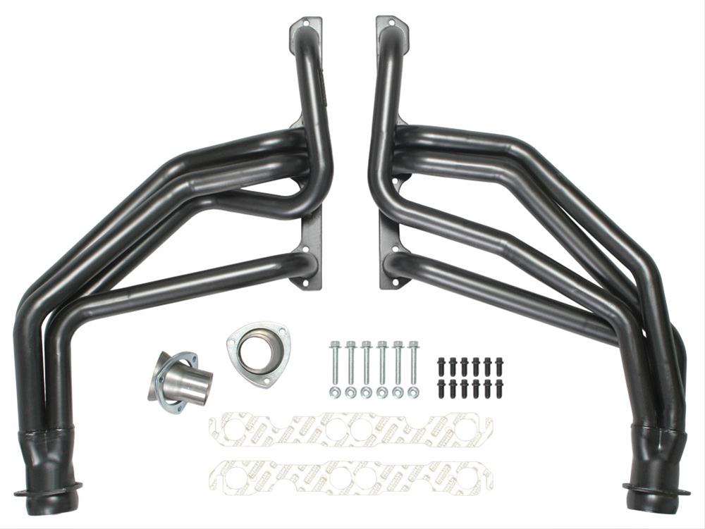 Hedman Elite Extreme-Duty Headers 63897 Headers, Extreme-Duty, Long Tube, Steel, Black Ceramic Coated, Chevy, GMC, Small Block, Pair thumbnail 3