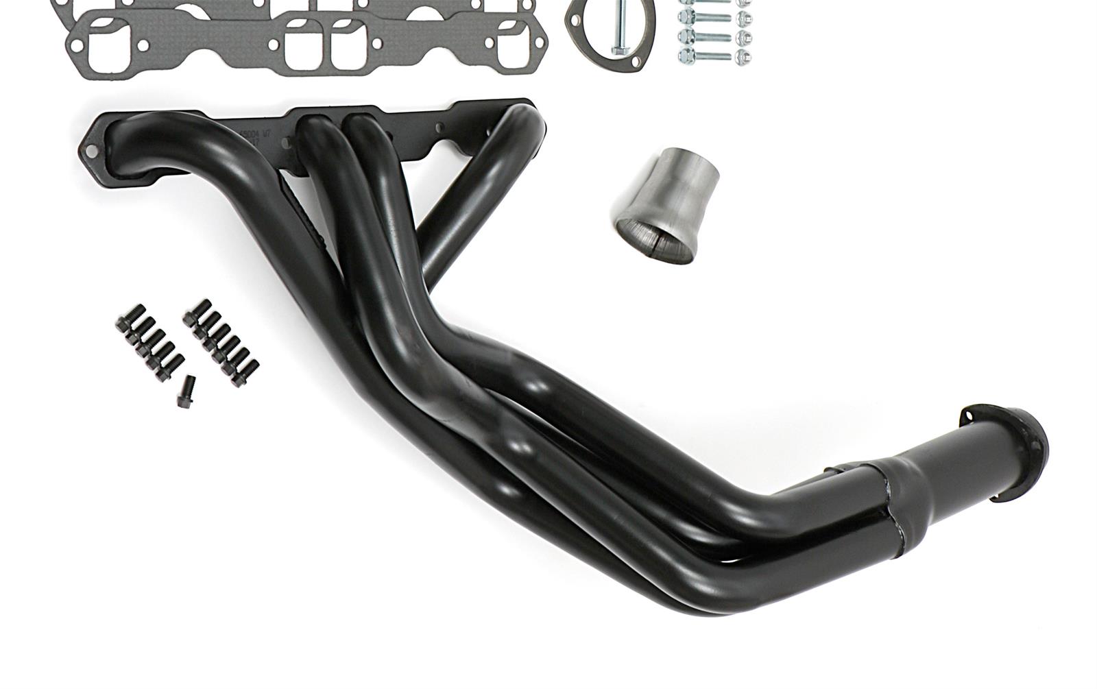 Hedman Street Headers 65004 Headers, Street, Long Tube, Steel, Temporary Paint, Chevy, Small Block, Pair thumbnail 4