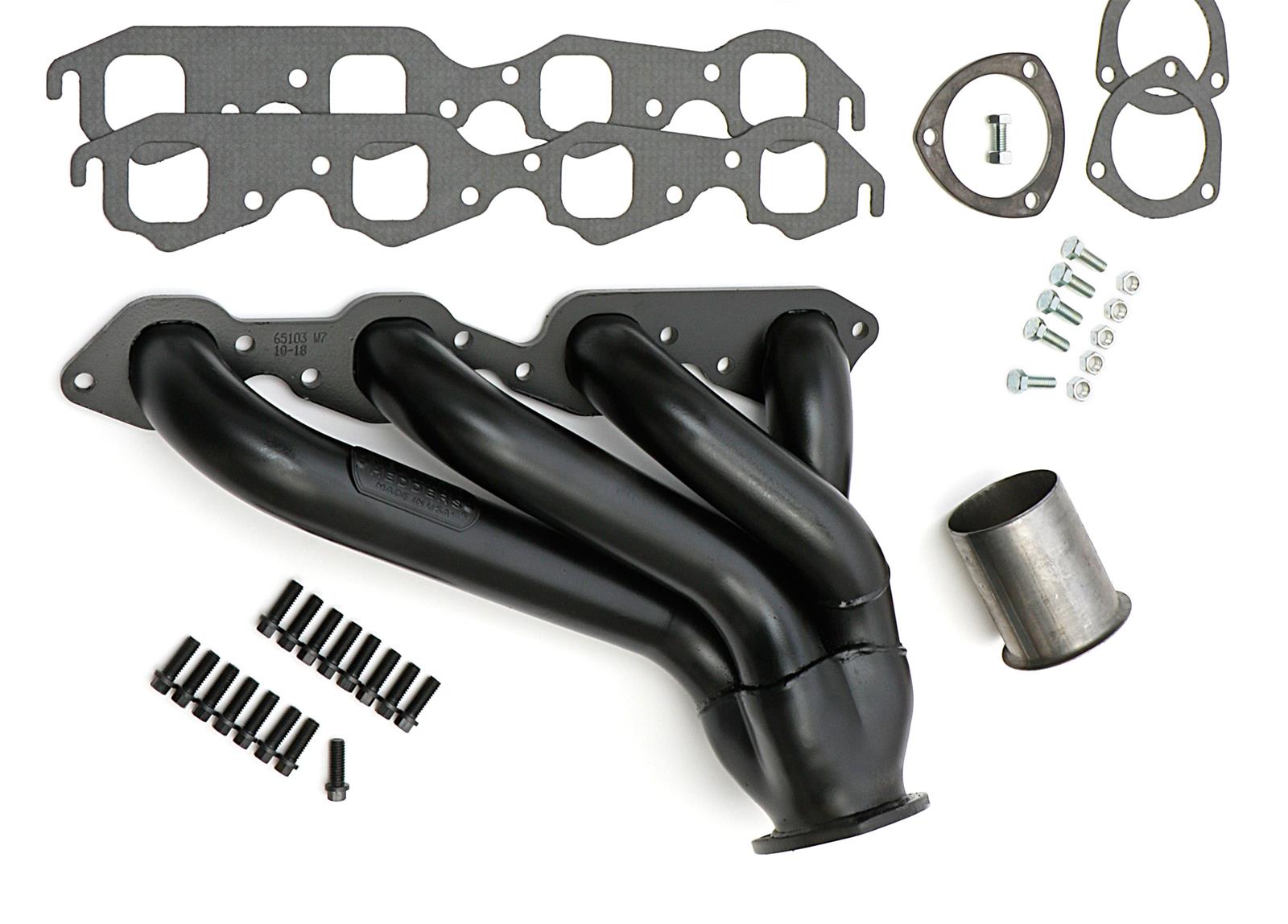 Hedman Street Headers 65103 Headers, Street, Mid-Length, Steel, Temporary Paint, Chevy, GMC, Big Block, Pair thumbnail 3
