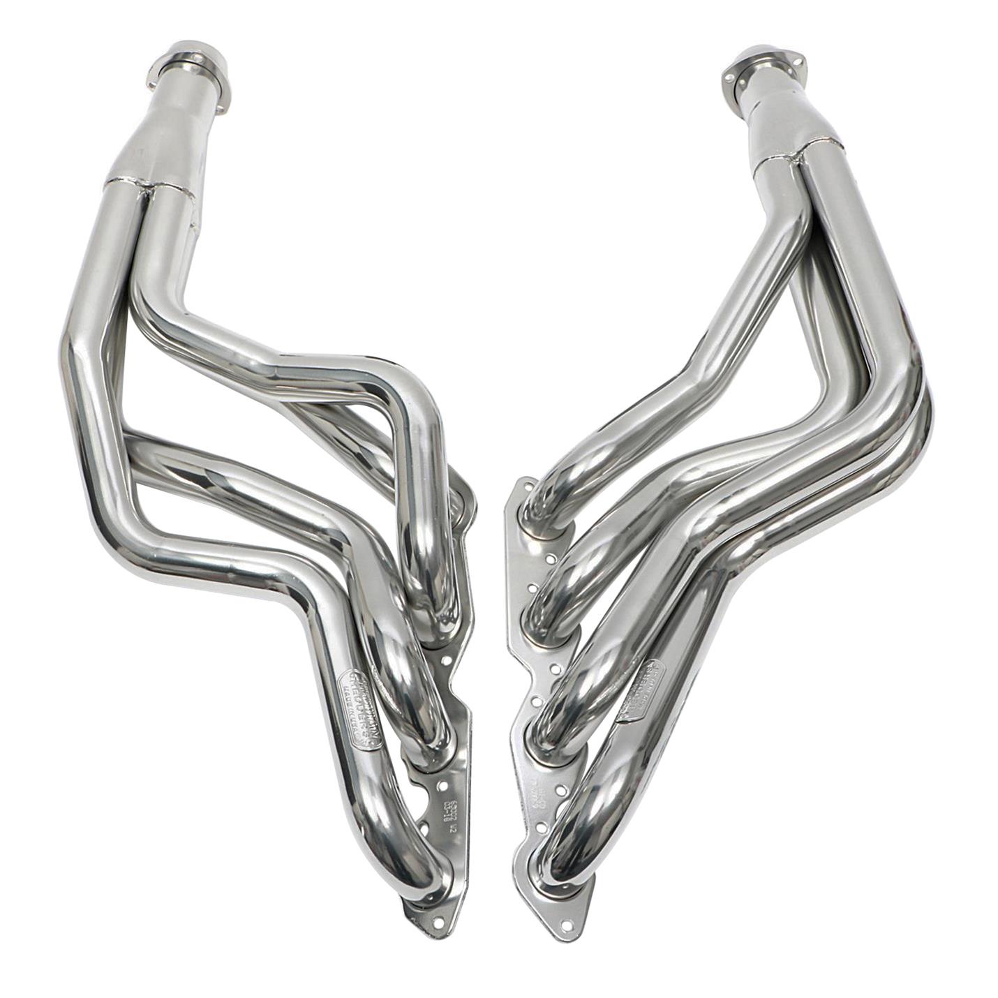 Hedman Street Headers for 1966-1975 MALIBU, EL CAMINO, 1965-1973 CHEVELLE - 66002 Headers, Street, Long Tube, Steel, Silver Ceramic Coated, Chevy, 396, 402, 427, 454 thumbnail 5