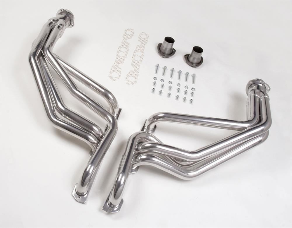 Hedman Street Headers 66097 Headers, Street, Long Tube, Steel, Silver Ceramic Coated, Chevy, GMC, Small Block, Pair thumbnail 3