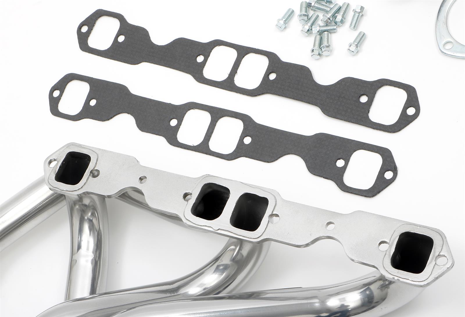 Hedman Street Headers for 1964-1977 MALIBU, EL CAMINO, 1964-1973 CHEVELLE - 66101 Headers, Street, Long Tube, Steel, Silver Ceramic Coated, Chevy, Small Block, Pair thumbnail 6