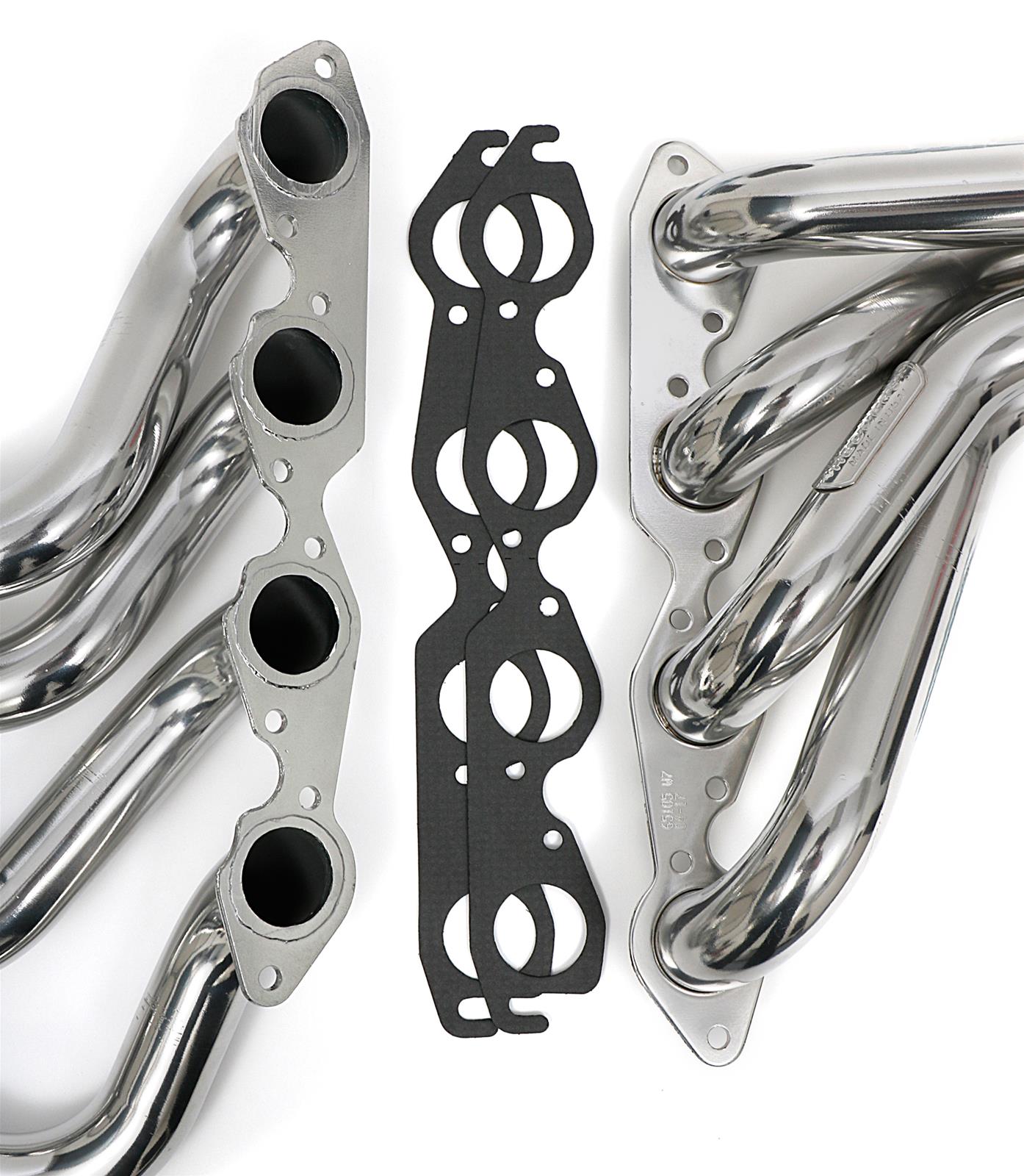 Hedman Street Headers 66105 Headers, Street, Long Tube, Steel, Silver Ceramic Coated, Chevy, 396, 402, 427, 454, Pair thumbnail 5
