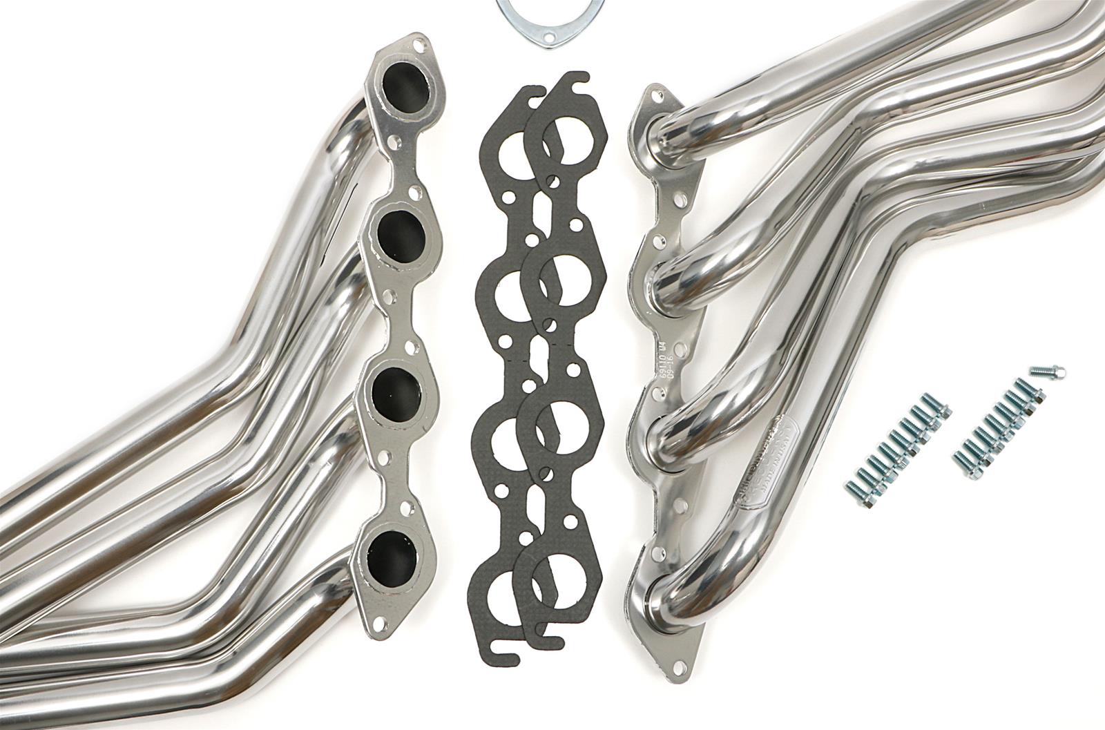 Hedman Street Headers 66117 Headers, Street, Long Tube, Steel, Silver Ceramic Coated, Chevy, GMC, Big Block, Pair thumbnail 3